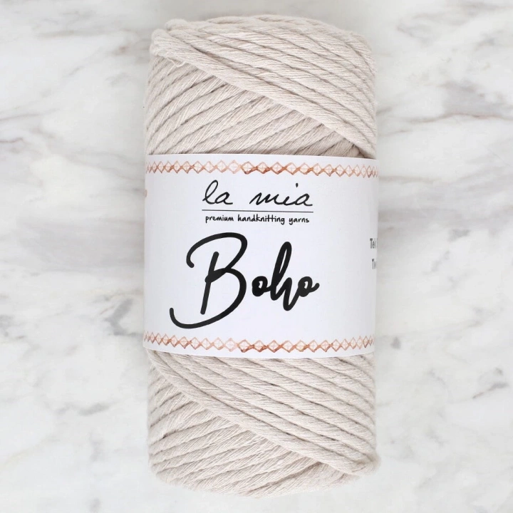 BFS  Boho Krem Büküm Makrome İpi - L002 - 33983
