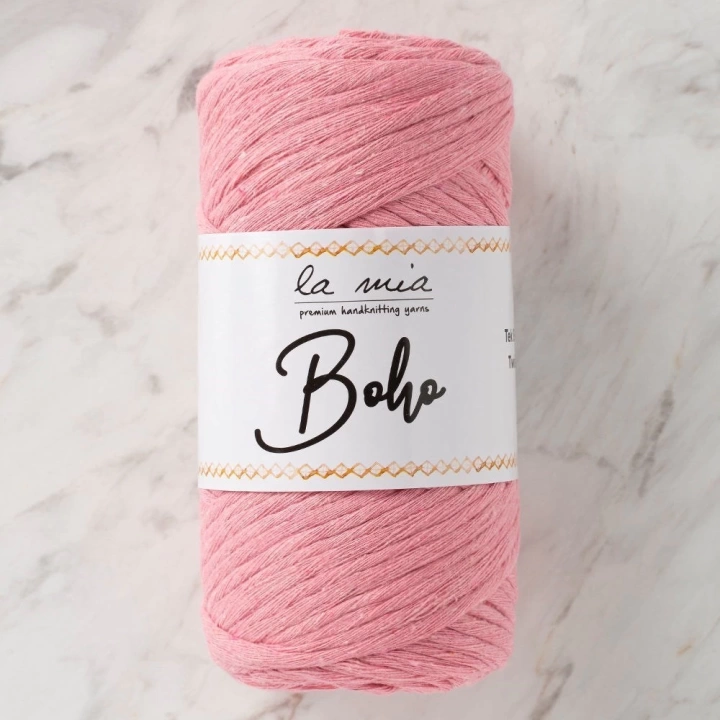 BFS  Boho Pembe Büküm Makrome İpi - L046 - 33989