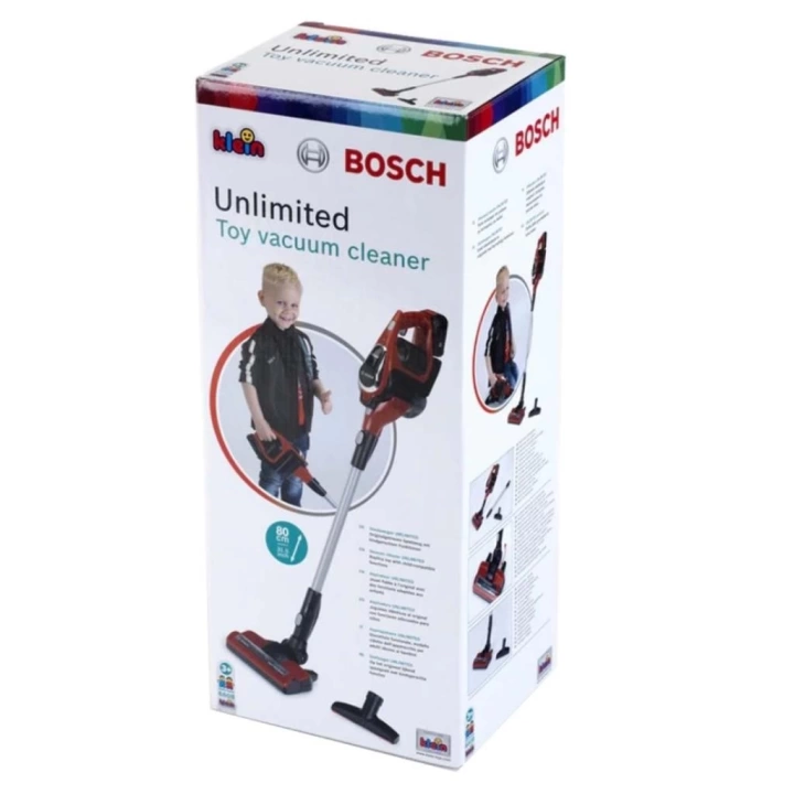 BFS   Bosch Oyuncak Sesli Işıklı Kırmızı Elektrik Süpürgesi