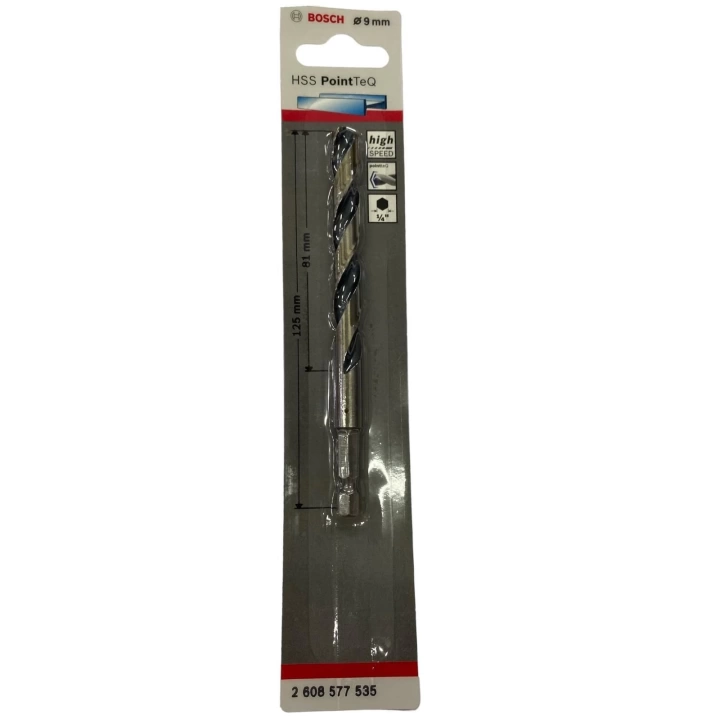 BFS Bosch Pointteq Altıgen Şaftlı Hss Matkap Ucu 9 mm