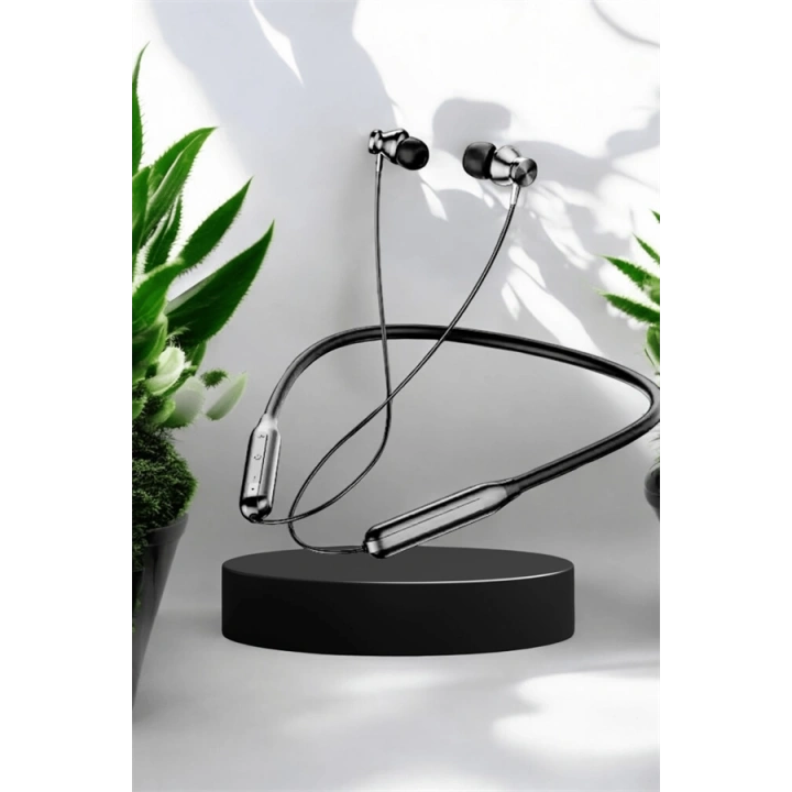 BFS Boyun Bantlı Kablolu Kulaklık ANC Özelliği Uzun Şarj Süreli Sporcu Kulaklığı