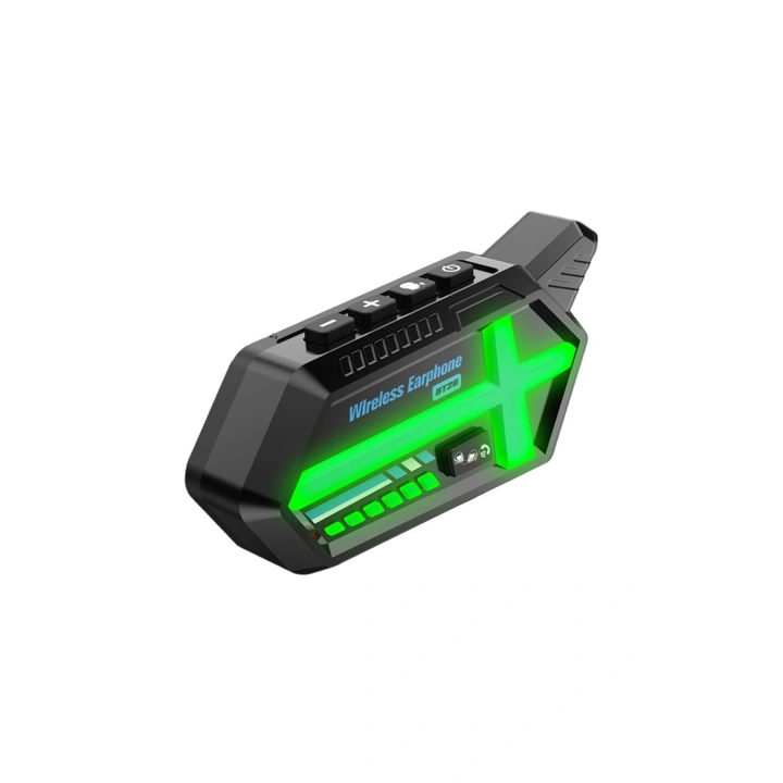 BFS Bt26 Motosiklet Kask Kulaklık Bluetooth Rgb Işıklı 2 Eşleşme Özellikli 1000 Mah Intercom