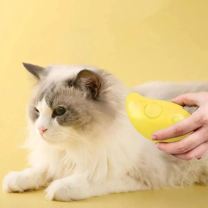 BFS  Buharlı Yumuşak Silikon Uçlu Kedi & Köpek Tüy Tarama Tarağı Yıkama Fırçası