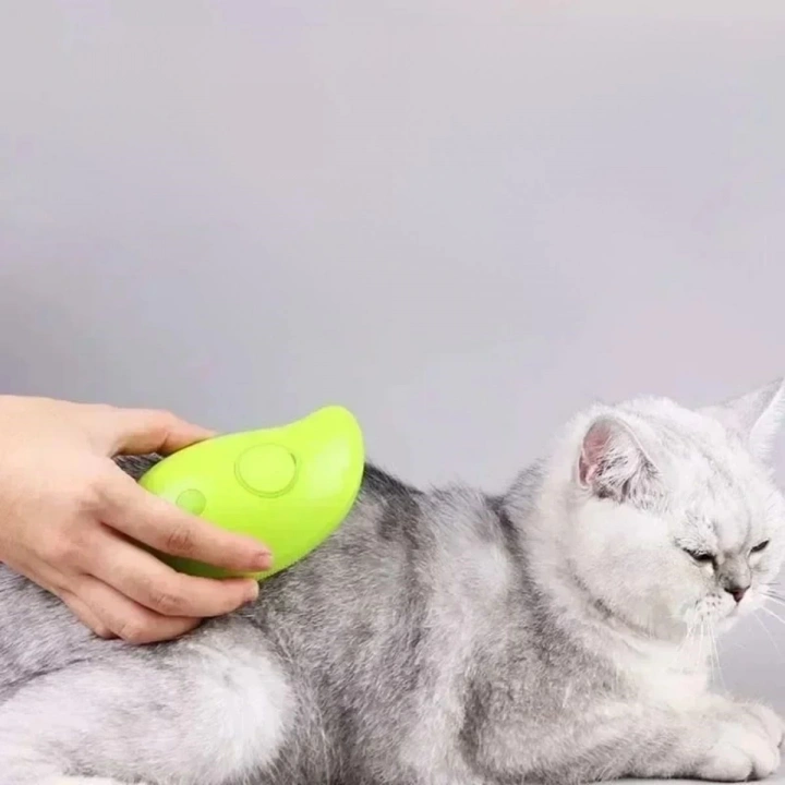 BFS  Buharlı Yumuşak Silikon Uçlu Kedi & Köpek Tüy Tarama Tarağı Yıkama Fırçası