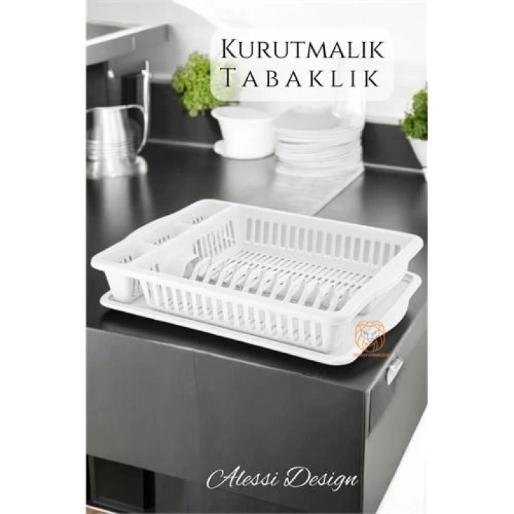 BFS  Bulaşık Durulama Sepeti Tabaklık Bulaşık Kurutmalık BEYAZ Alessi