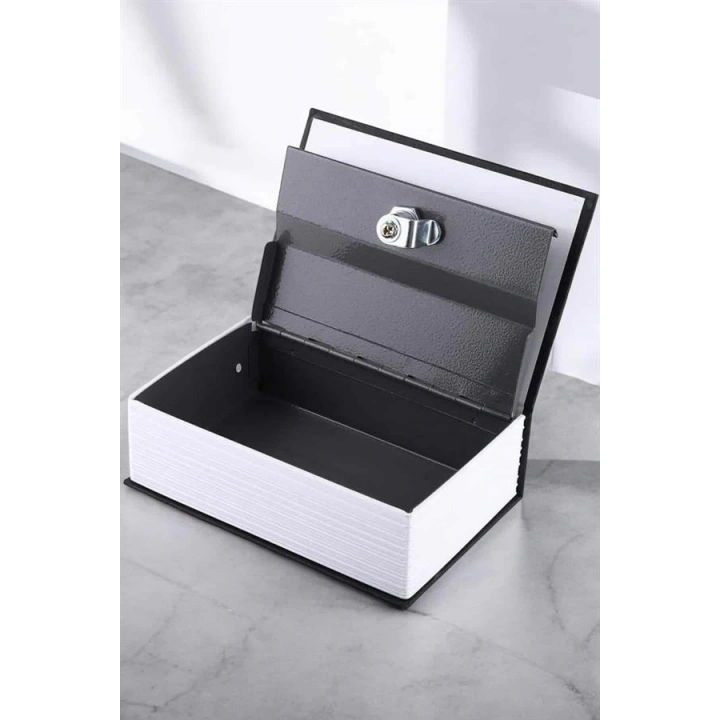 BFS Büyük Boy Anahtarlı Kitap Görünümlü Gizli Kasa Çelik Kasa Altın Kasası