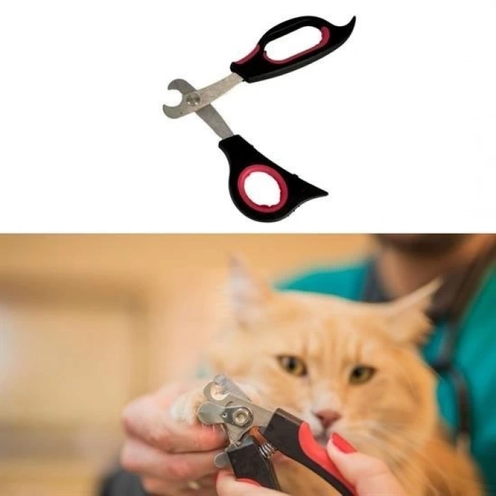 BFS Büyük Irk Köpek Kedi Çelik Uçlu Evcil Hayvan Tırnak Makası Pati Bakım Aleti Ergonomik Kaymaz