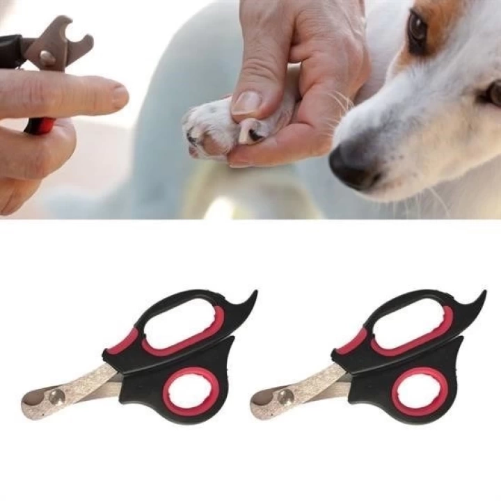 BFS Büyük Irk Köpek Kedi Çelik Uçlu Evcil Hayvan Tırnak Makası Pati Bakım Aleti Ergonomik Kaymaz