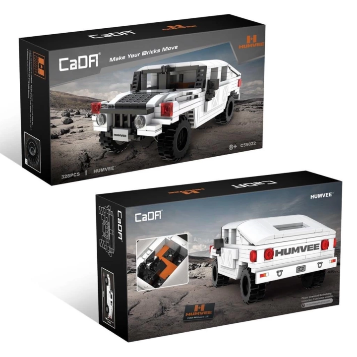 BFS   C55022W CADA Humvee Jeep Blok Seti 328 Parça-Vagon life