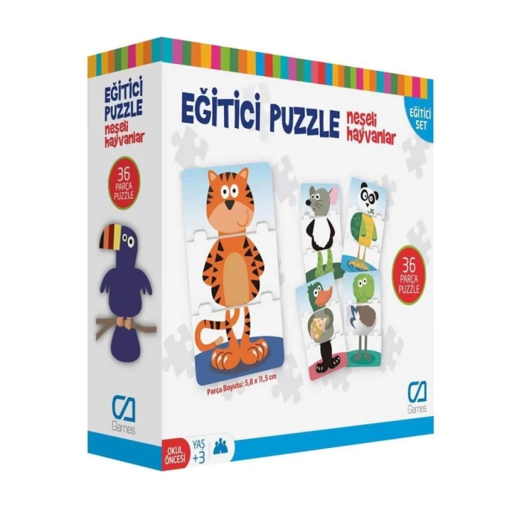 BFS  CA.5028 CA Games Eğitici Puzzle Neşeli Hayvanlar