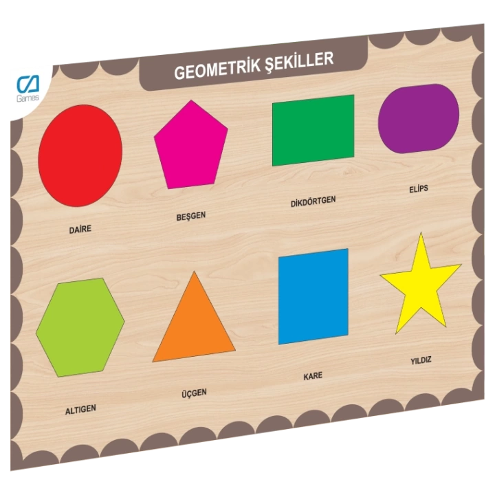 BFS  CAAHS-3204 CA GAMES AHŞAP GEOMETRİK ŞEKİLLER BUL-TAK