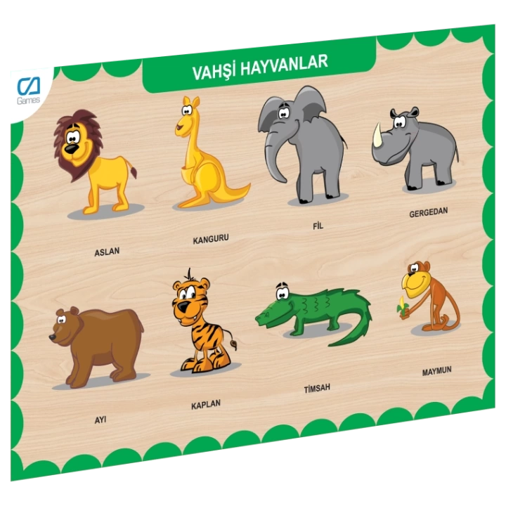 BFS  CAAHS-3213 CA GAMES AHŞAP VAHŞİ HAYVANLAR BUL-TAK