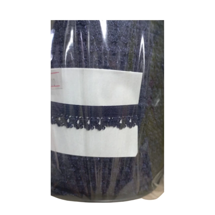 BFS Çamaşır Lastiği Dantelli 1 cm 1 Metre Lacivert