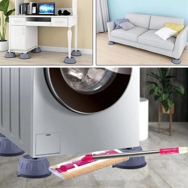 BFS  Çamaşır Makinesi Sarsıntı Titreşim Ses Önleyici Kaydırmaz Ayak 4lü Set