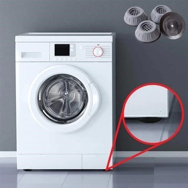 BFS  Çamaşır Makinesi Sarsıntı Titreşim Ses Önleyici Kaydırmaz Ayak 4lü Set