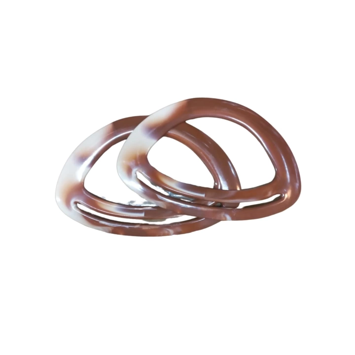 BFS Çanta Sapı Oval Kahverengi-Beyaz 18 cm