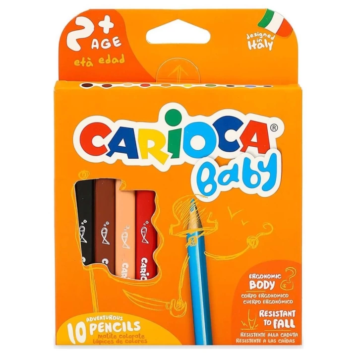 BFS   Carioca Baby Jumbo Üçgen Kuru Boya Kalemi 10lu