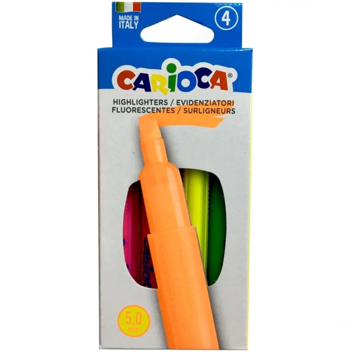 BFS   Carioca Fosforlu Renkler İşaretleme Kalemi 4 Renk 42867
