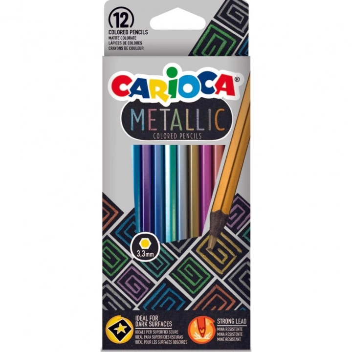 BFS   Carioca Metalik Kuru Boya Kalemi 12Li