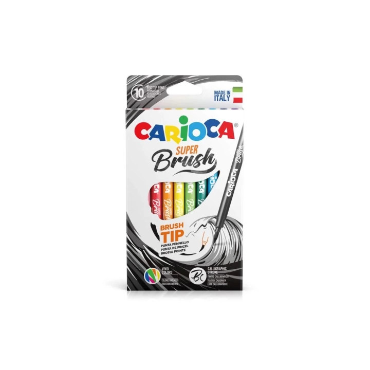 BFS   Carioca Süper Brush Keçeli Boya Kalemi 10lu
