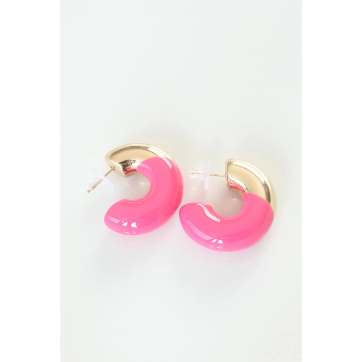 BFS CCB Pembe Gold Çift Renk Küpe