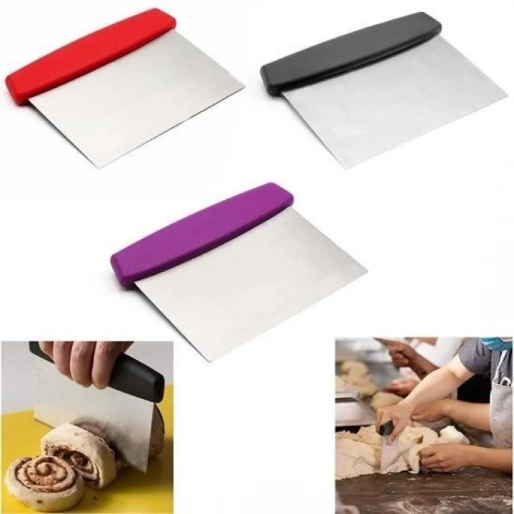 BFS  Çelik Hamur Kesici Kazıyıcı Pasta Kek Dekorasyon Spatula Aleti