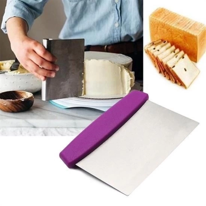 BFS  Çelik Hamur Kesici Kazıyıcı Pasta Kek Dekorasyon Spatula Aleti