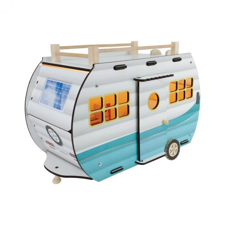 BFS ÇG95 Ahşap Karavan Turkuaz -Okutan