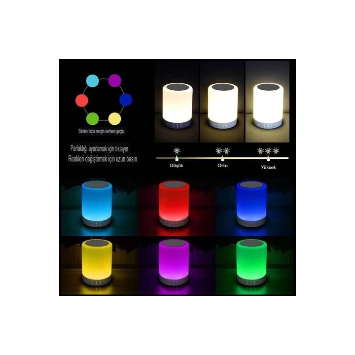 BFS  CL-671 Şarjlı Dokunmatik Gece Lambalı Bluetooth Hoparlör