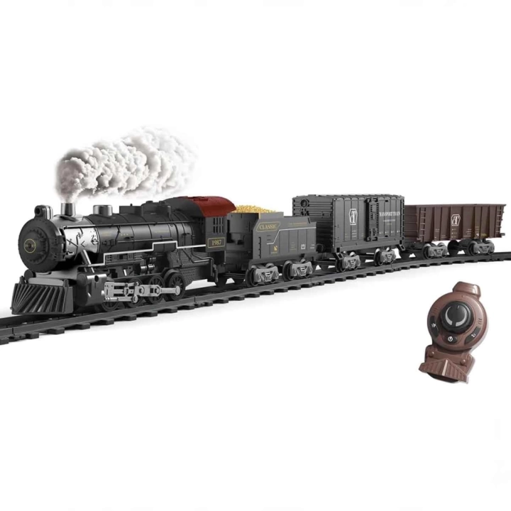 BFS   Classic Steam Kumandalı 2,4 Ghz Pilli Tren Seti 30 Parça 1613G