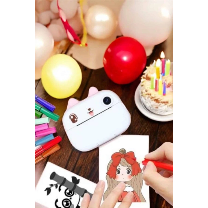 BFS Çocuklar için Fotoğraf Makinesi Anlık Baskı Makinesi HD Görüntü Kalitesi