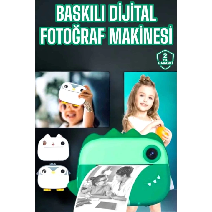 BFS Çocuklar İçin Özel Fotoğraf Makinesi Printer Kamera Taşınabilir HD