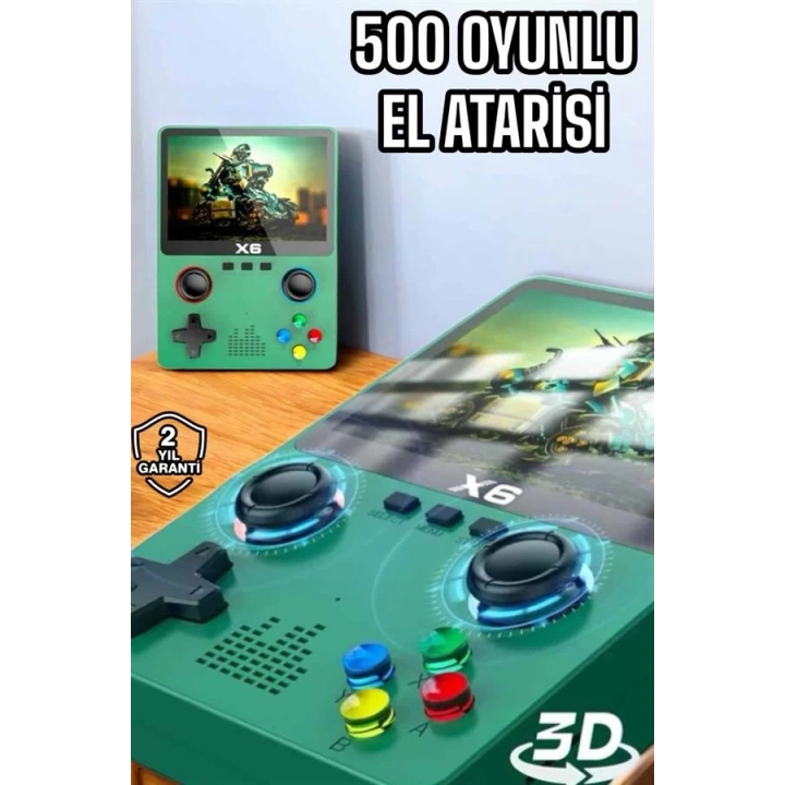 BFS Çocuklara Özel 666 Oyunlu X6 Atari Video İzleme ve Müzik Dinleme