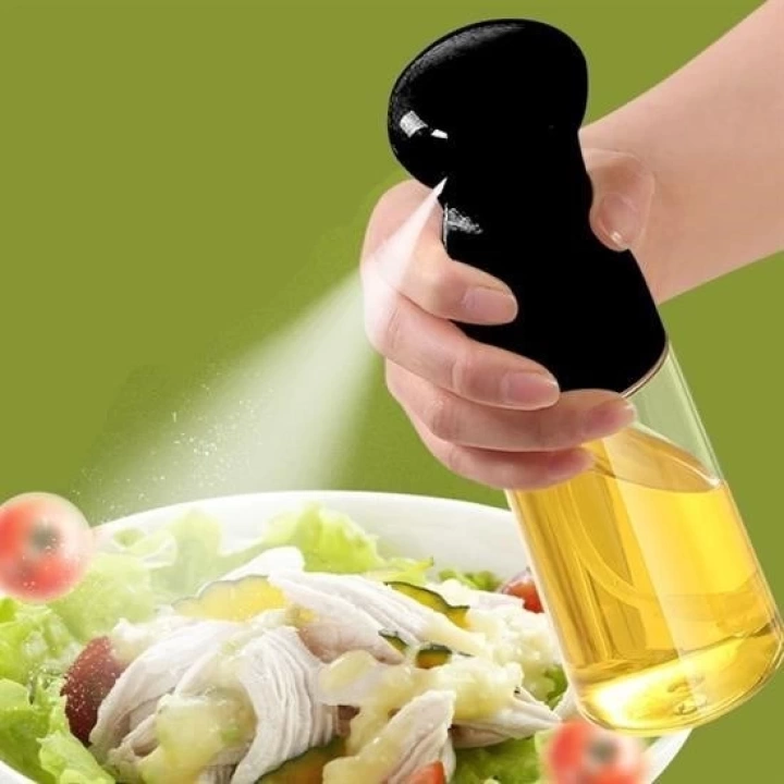 BFS   Çok Amaçlı Cam Şişe Püskürtmeli Dağıtıcı Yağdanlık Limonluk Sirke Sosluk Spreyi Siyah