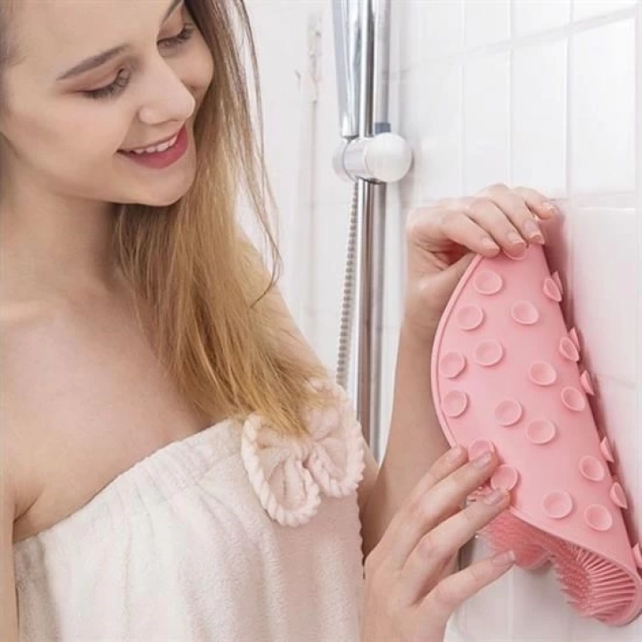 BFS  Çok Amaçlı Esnek Yumuşak Banyo El Ayak Vücut Plastik Duş Matı Plastik Banyo Matı