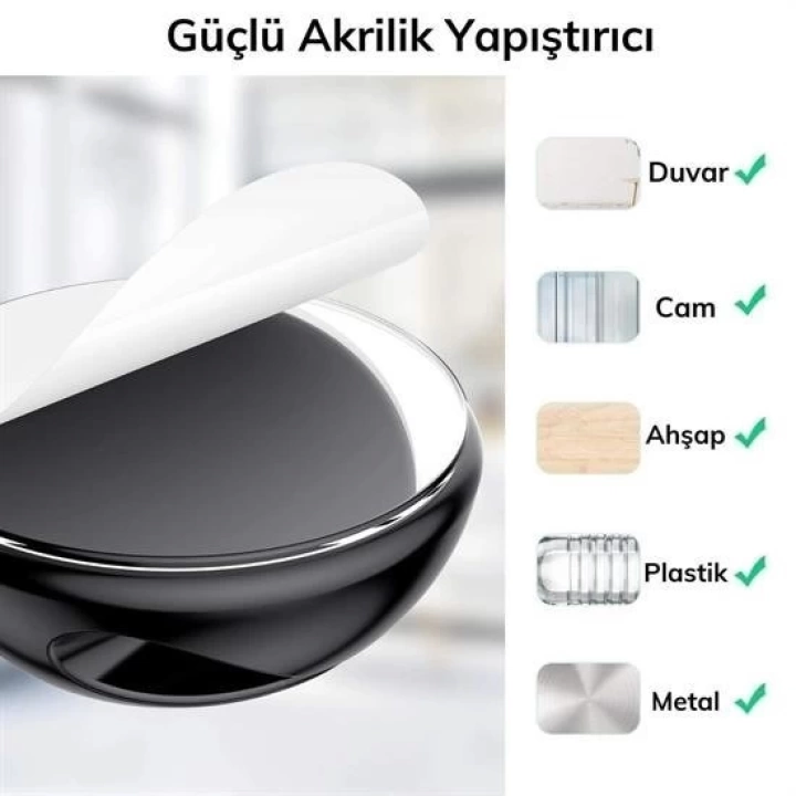 BFS  Çok Amaçlı Kablo Tutucu Akrilik Güçlü Yapışkanlı Organizer Düzenleyici 16 Parça Set Kolay Ku