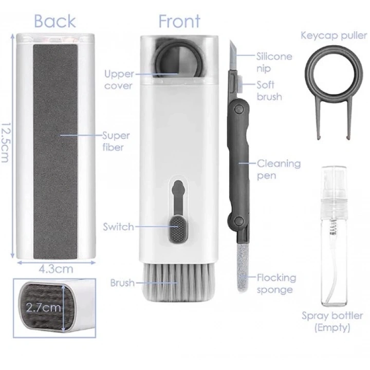 BFS  Çok Fonksiyonlu 7 Parça Airpods Klavye Ekran Kulaklık Temizleme Kiti
