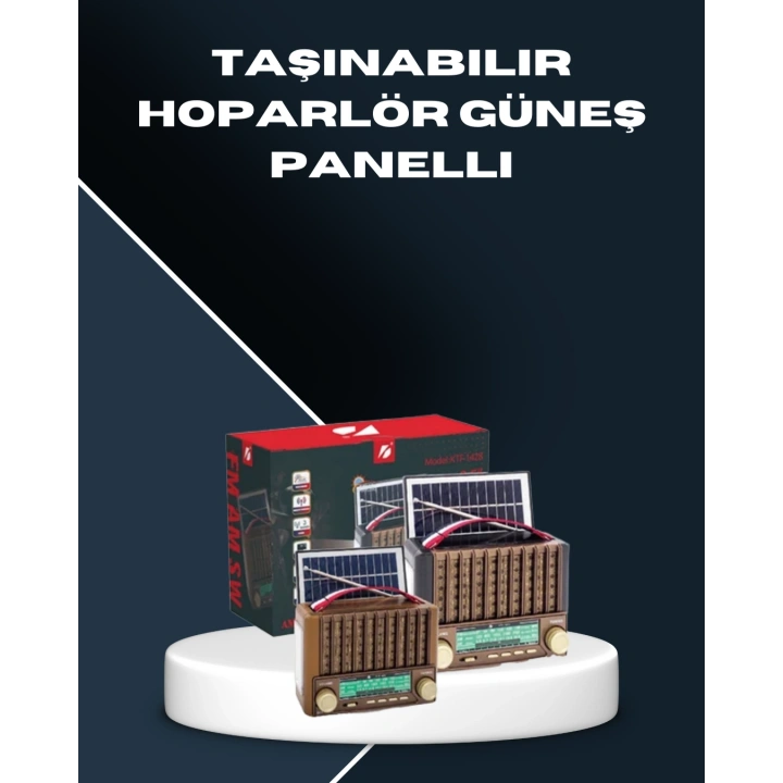 BFS Çok Fonksiyonlu Solar Radyo Bluetooth USB SD Kartlı Taşınabilir Hoparlör