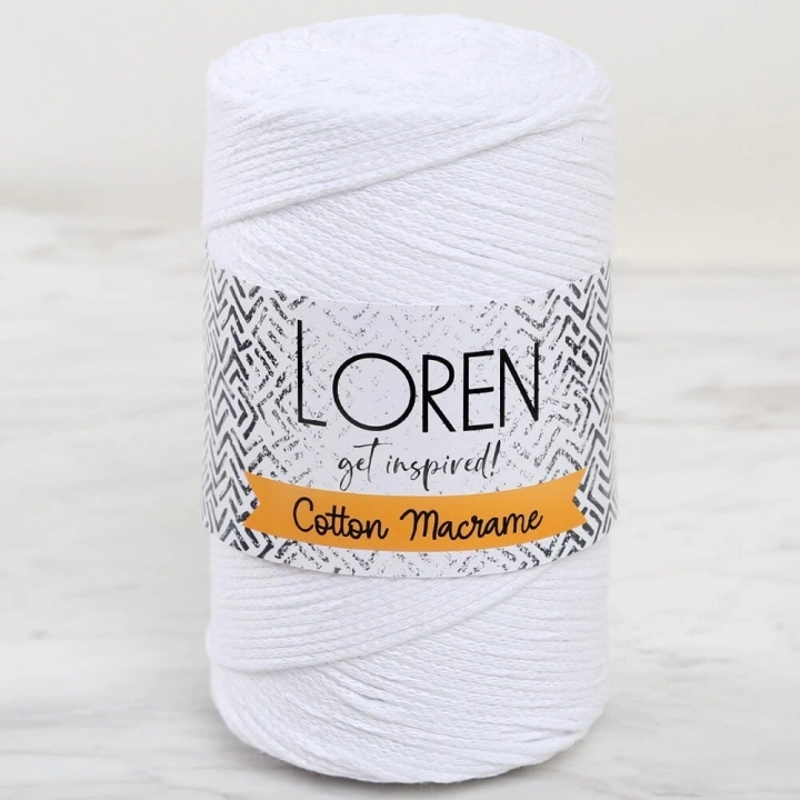 BFS  Cotton Macrame Beyaz - R001 - 34366