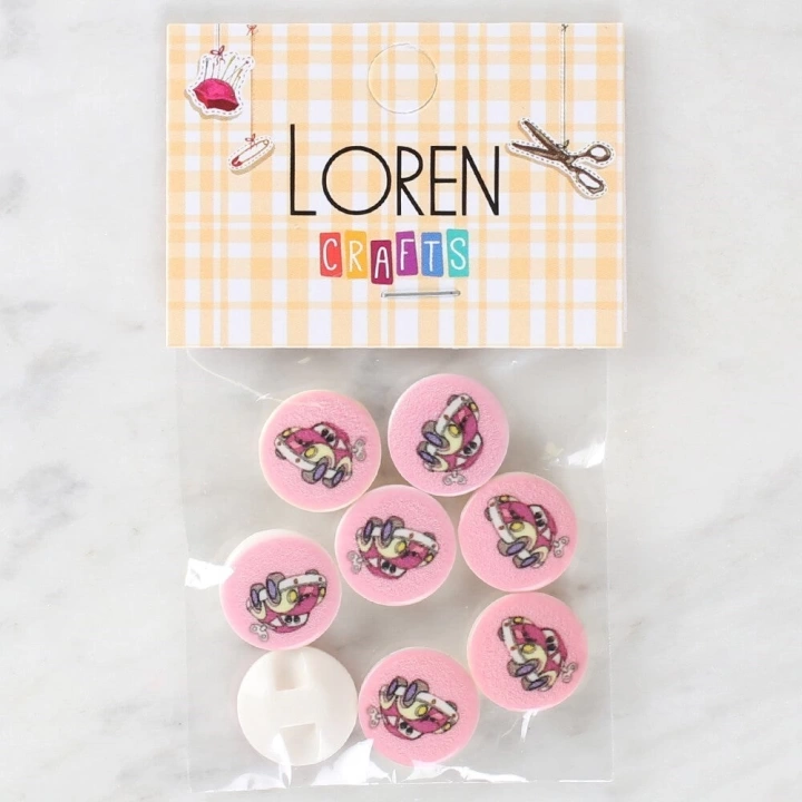 BFS  Crafts 8li Araba Düğme - 1029