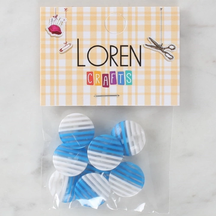 BFS  Crafts 8li Desenli Düğme - 1085
