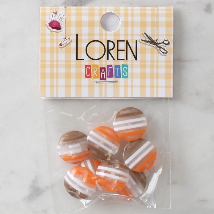 BFS  Crafts 8li Desenli Düğme - 1087