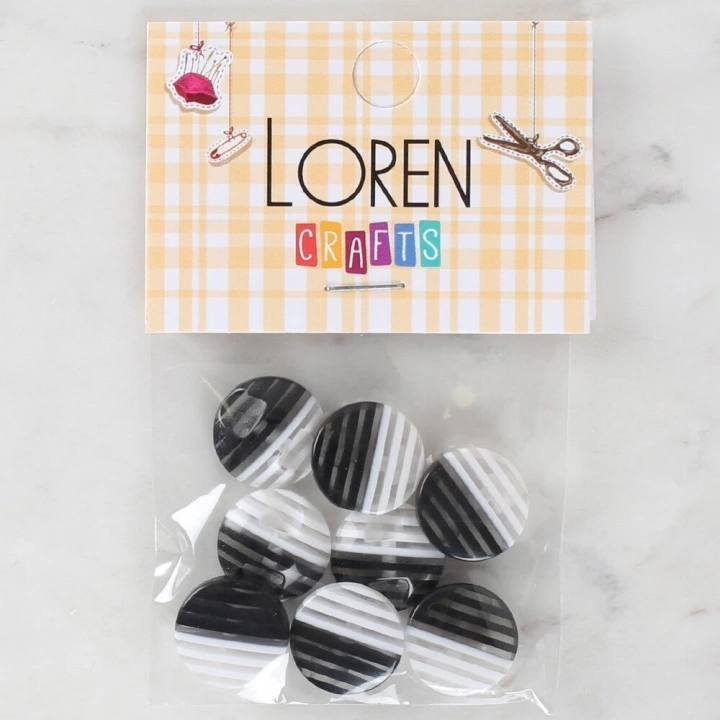 BFS  Crafts 8li Desenli Düğme - 1089
