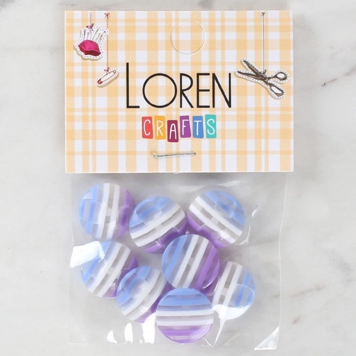 BFS  Crafts 8li Desenli Düğme - 1092
