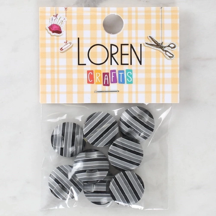BFS  Crafts 8li Desenli Düğme - 1098