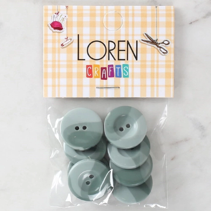 BFS  Crafts 8li Düğme Yeşil - 1138