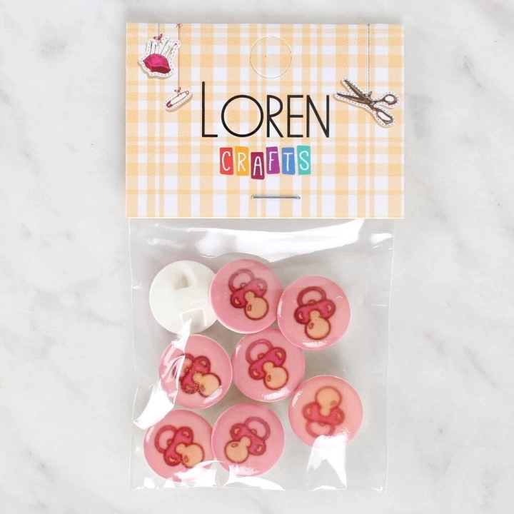 BFS  Crafts 8li Emzik Düğme - 1007