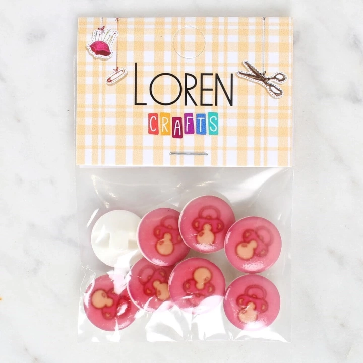 BFS  Crafts 8li Emzik Düğme - 1008