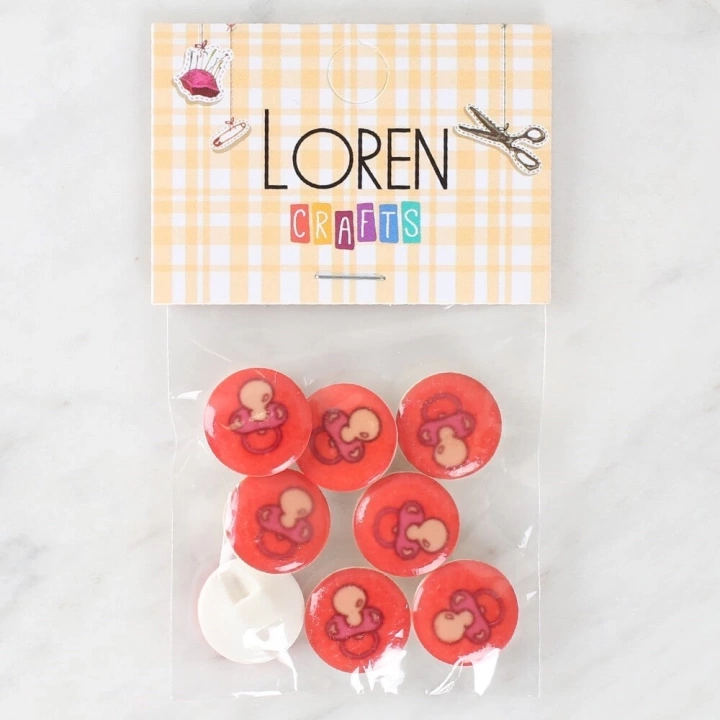 BFS  Crafts 8li Emzik Düğme - 1012
