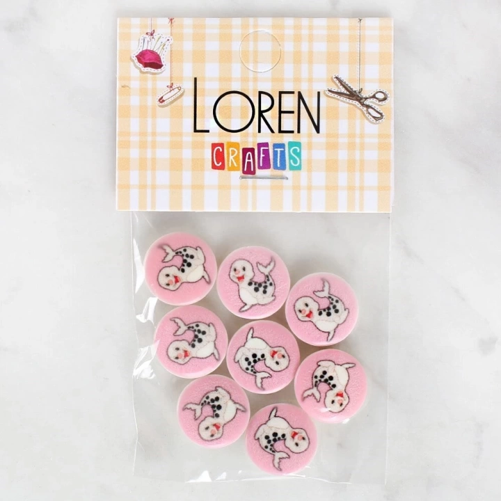 BFS  Crafts 8li Fok Düğme - 1037